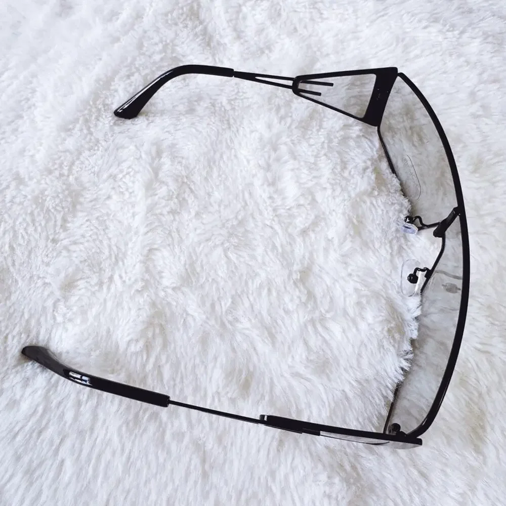 Shane Clear Black Wrap-Around Sunglasses
